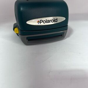 Untested Polaroid 600 One Step Express Instant Camera Film Flash Vintage Green